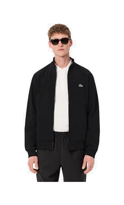 FELPA IN PILE A COLLO ALTO CON ZIP NERA